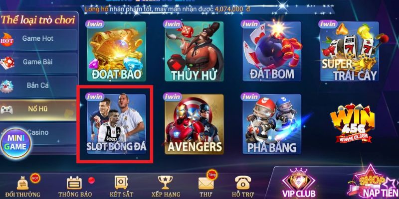 Chi tiết 03 bước tham gia slot bóng đá Win456.